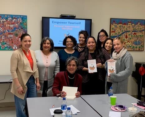 Blanca De La Rosa at an author event